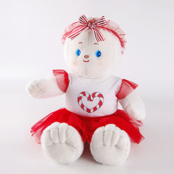 Fashion Plush Doll - White Tee & Layered Tulle Skirt