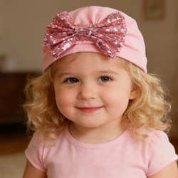 Custom Sequin Bow Headband Manufacturer OEM Kids Hair Accessories with Custom Bow Shape Logo Private Label Tulle Satin Fabric Headband for Party Festival Bulk Orders