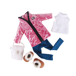 Snowy Bunny vinyl dolls, cute bunnies, skiers, snow boots