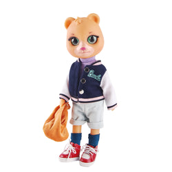 Bearlu vinyl doll wholesale brave male policeman handsome baseball uniform set
