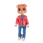 Linyl doll  cute puppy image  female doctor  red leather jacket, jeans, wholesale