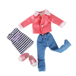 Linyl doll  cute puppy image  female doctor  red leather jacket, jeans, wholesale